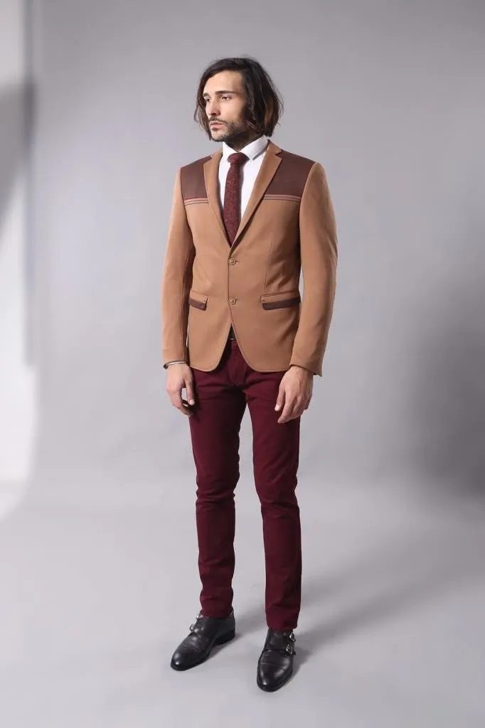 15562 Tan Blazer Jacket