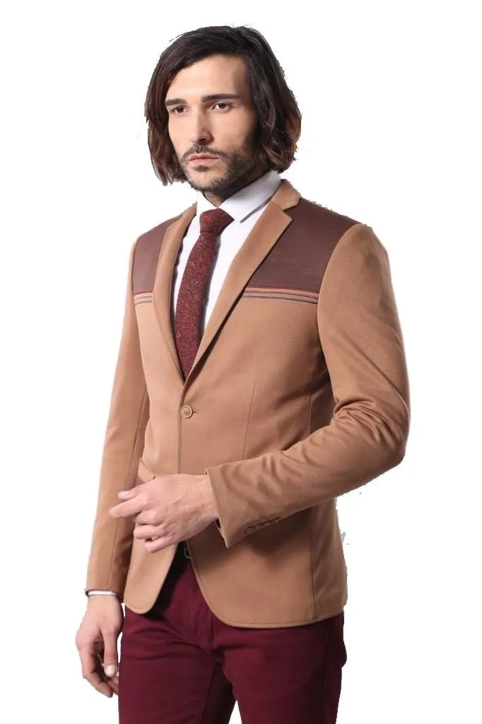 15562 Tan Blazer Jacket