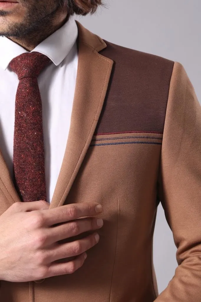 15562 Tan Blazer Jacket