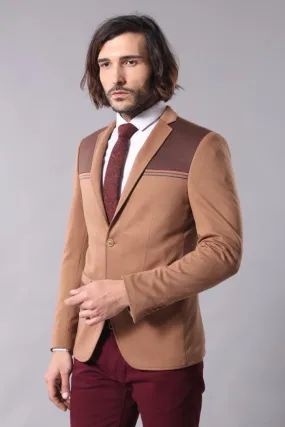 15562 Tan Blazer Jacket