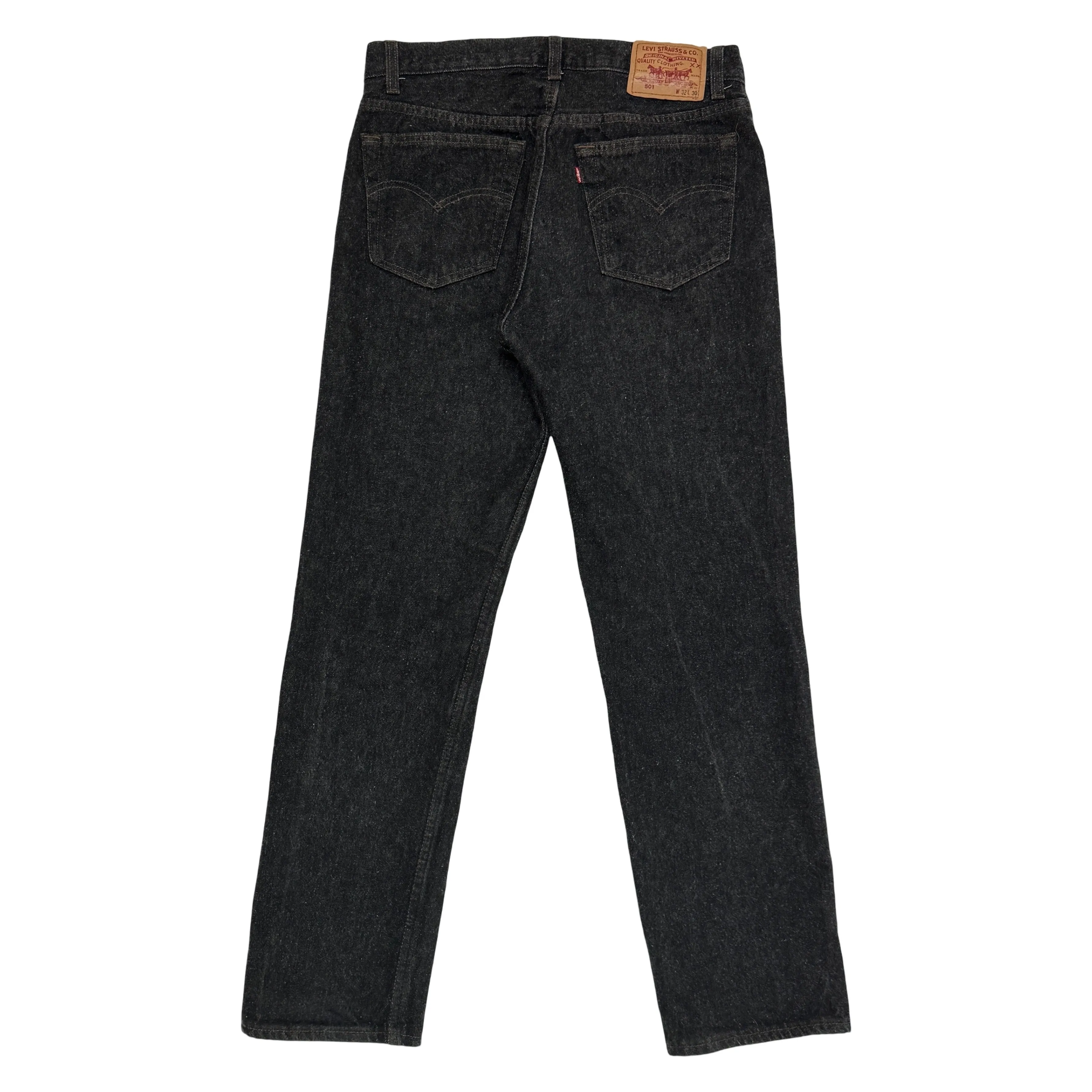 1980'S LEVI’S 501 MADE IN USA BLACK DENIM JEANS 30 X 30