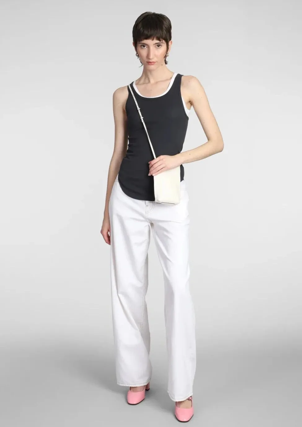 Bethany Twill Jeans in White
