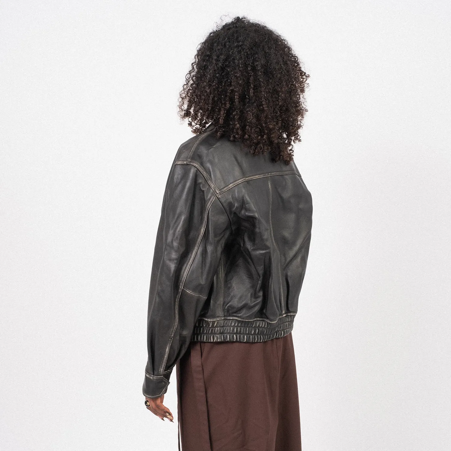 [DUNST] UNISEX LAMBSKIN BLOUSON _ BRUSHED BLACK