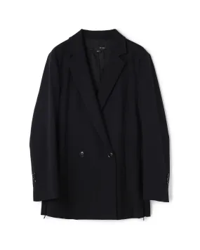 Impression Wool Mix Double Breasted Mid Length Blazer