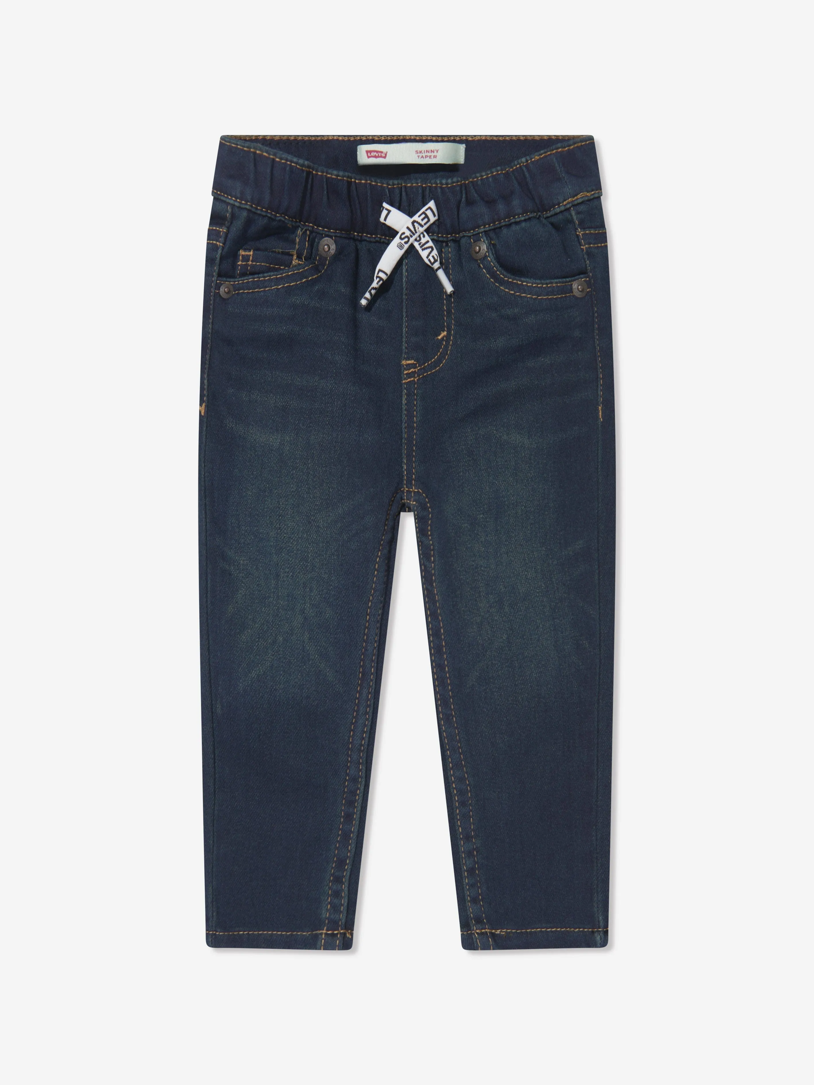 Levi's Baby Boys Skinny Dobby Pull On Jeans in Blue