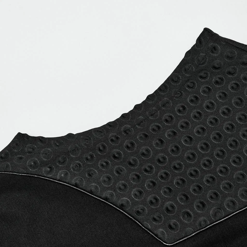 Men's Punk Bubble Zipper Tank Top