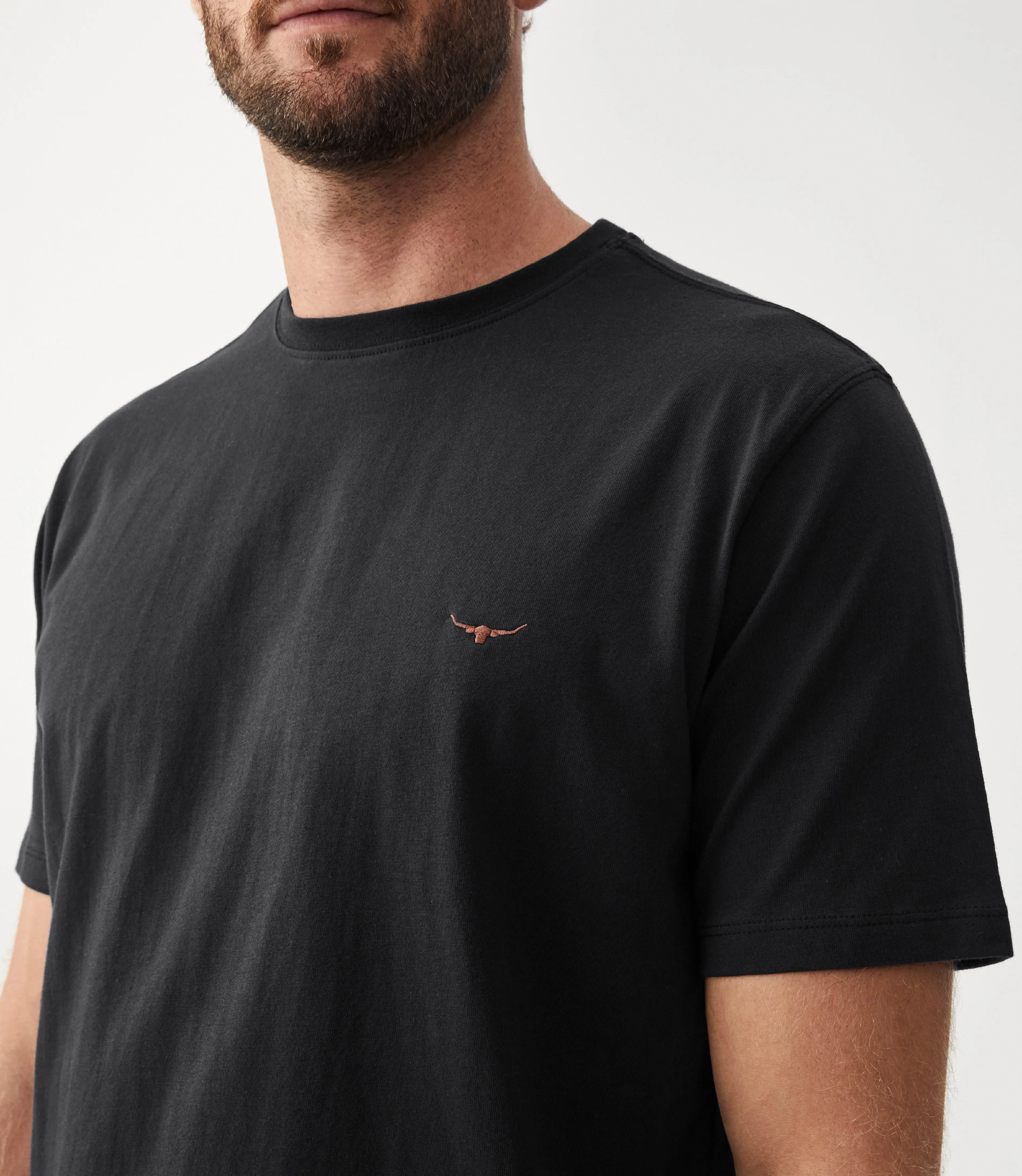 Parson T-Shirt - Black/Chestnut