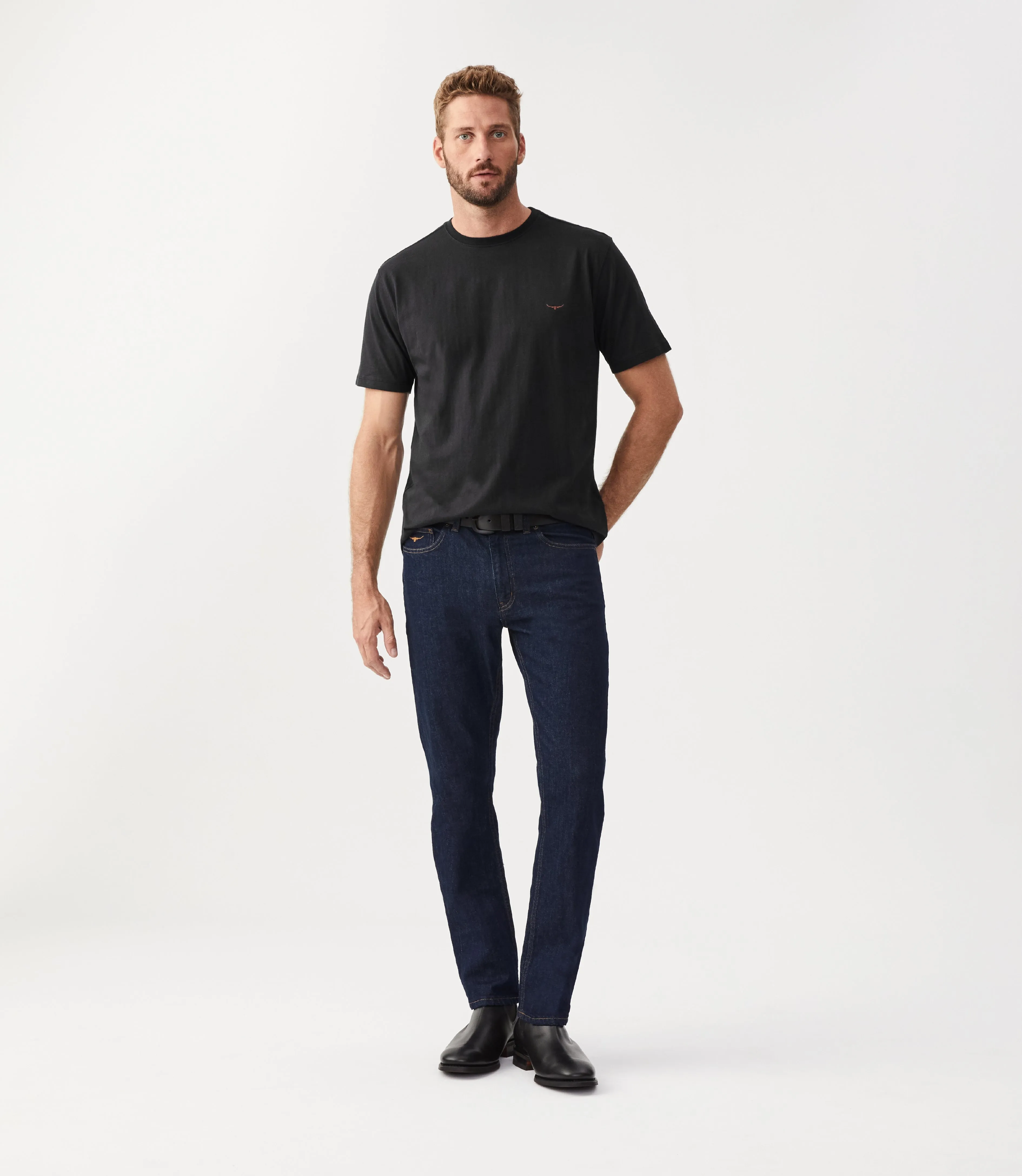Parson T-Shirt - Black/Chestnut