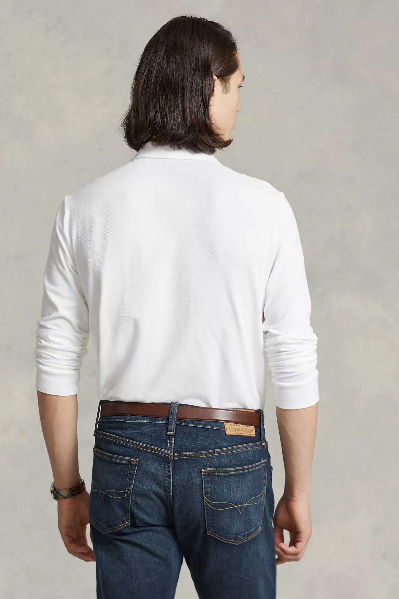 Polo Republica Men's Long Sleeve Pique Polo Shirt