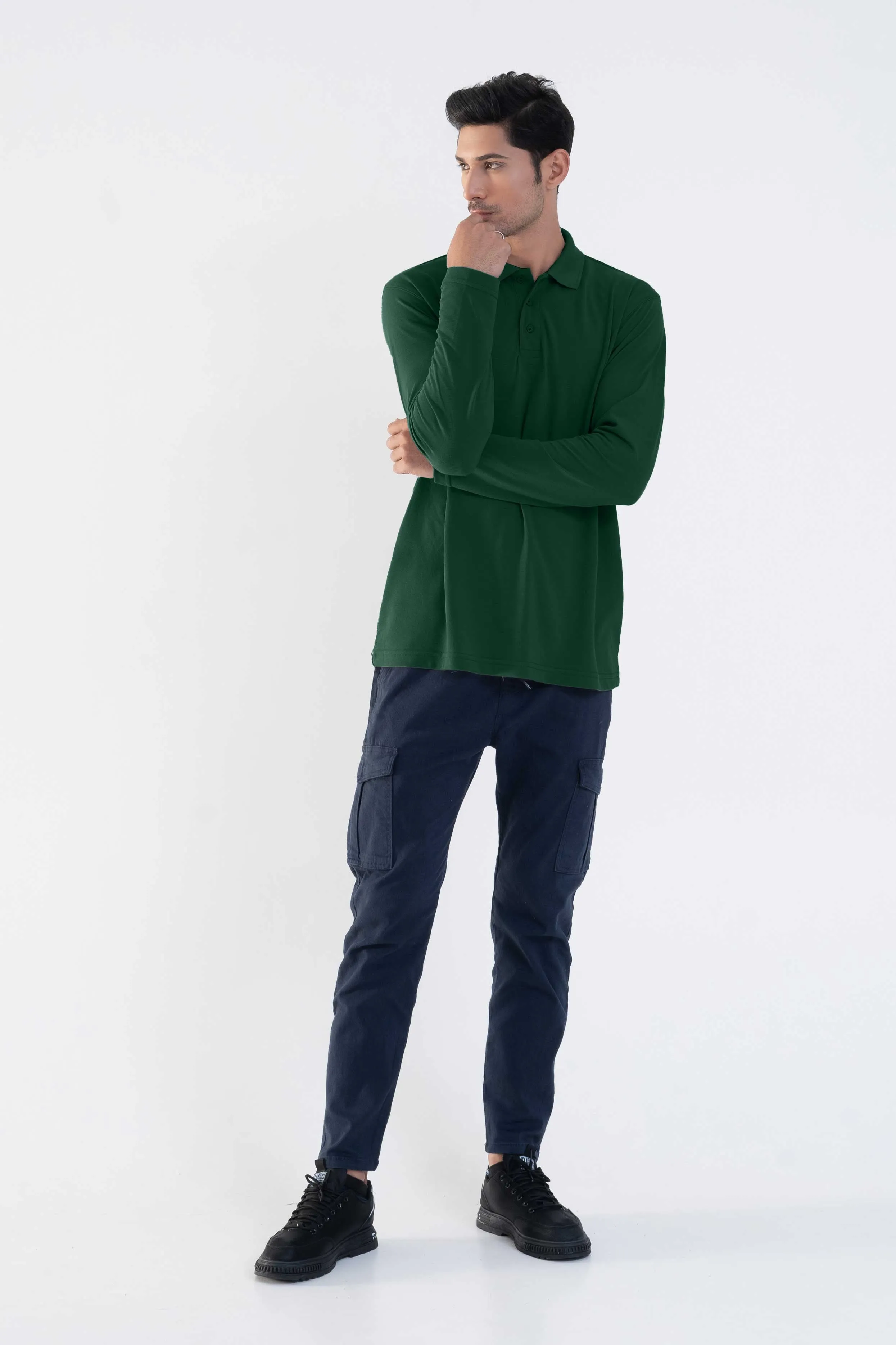 Polo Republica Men's Long Sleeve Polo Shirt