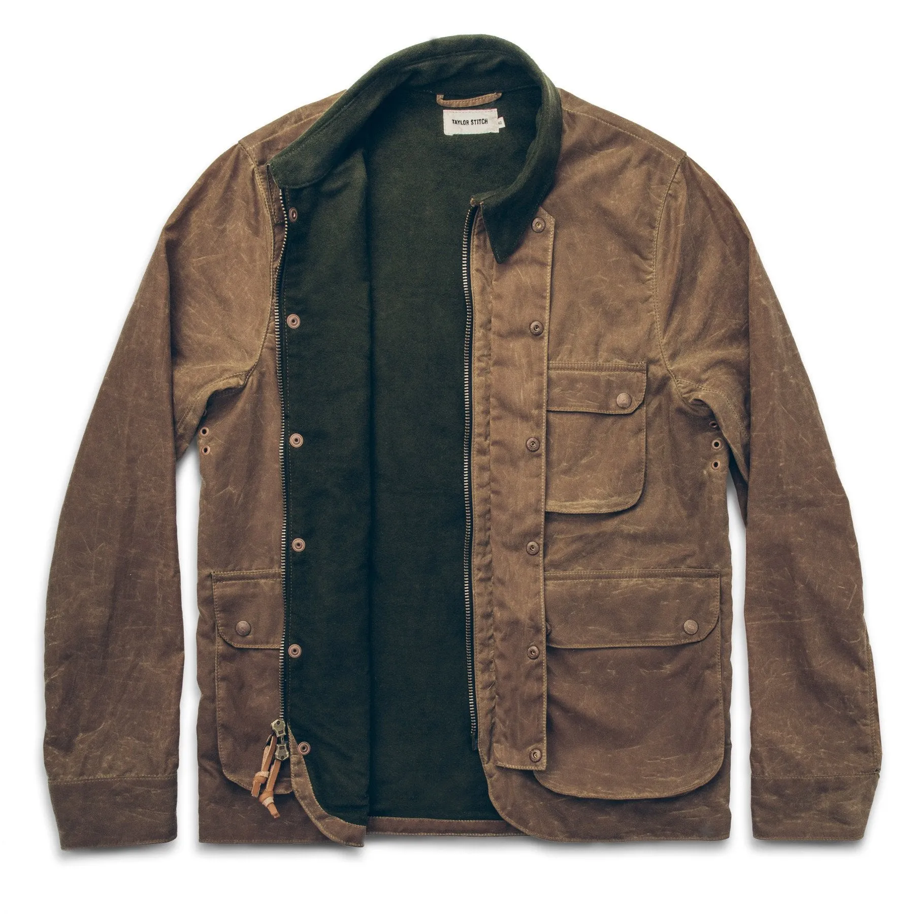 The Rover Jacket in Field Tan Waxed Canvas