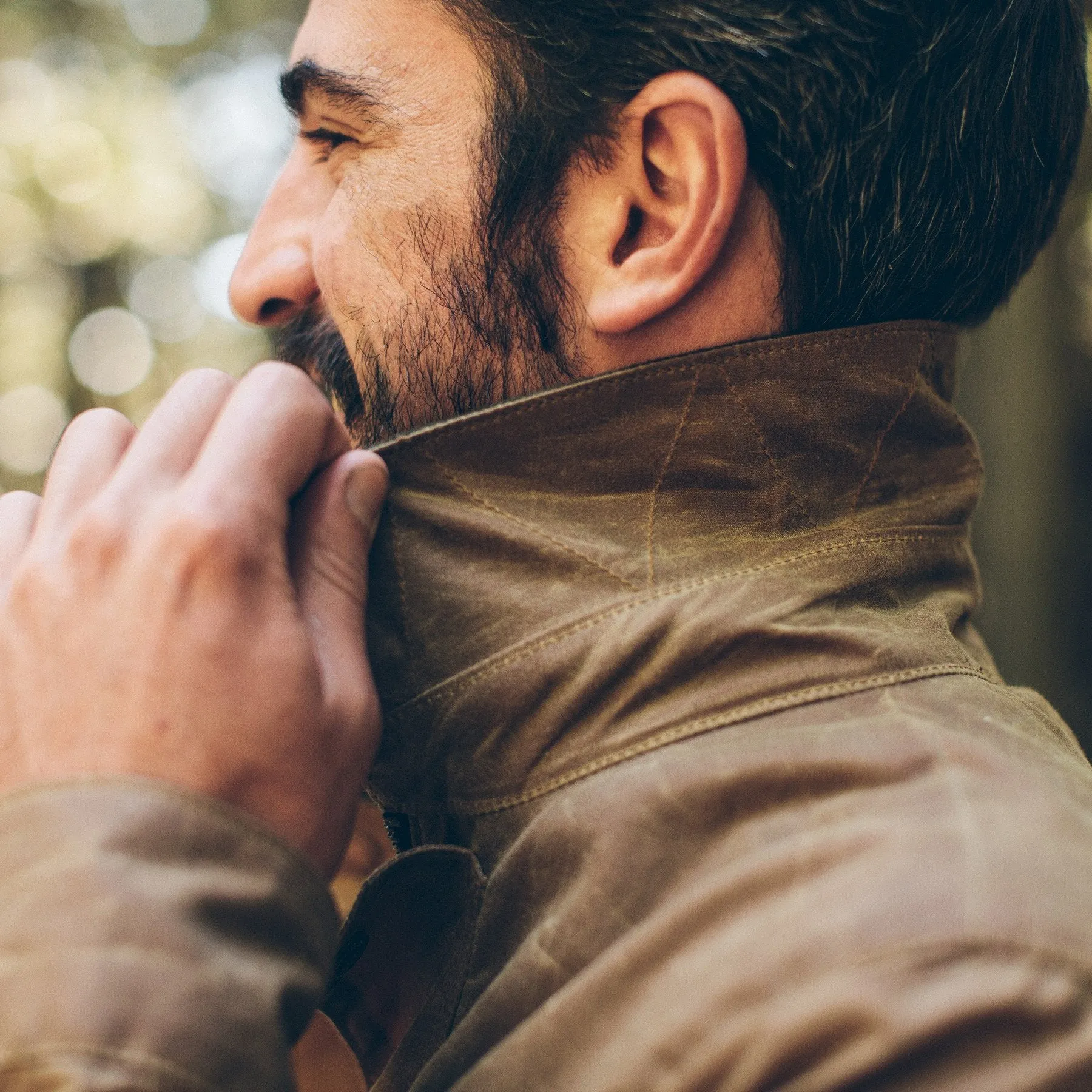 The Rover Jacket in Field Tan Waxed Canvas