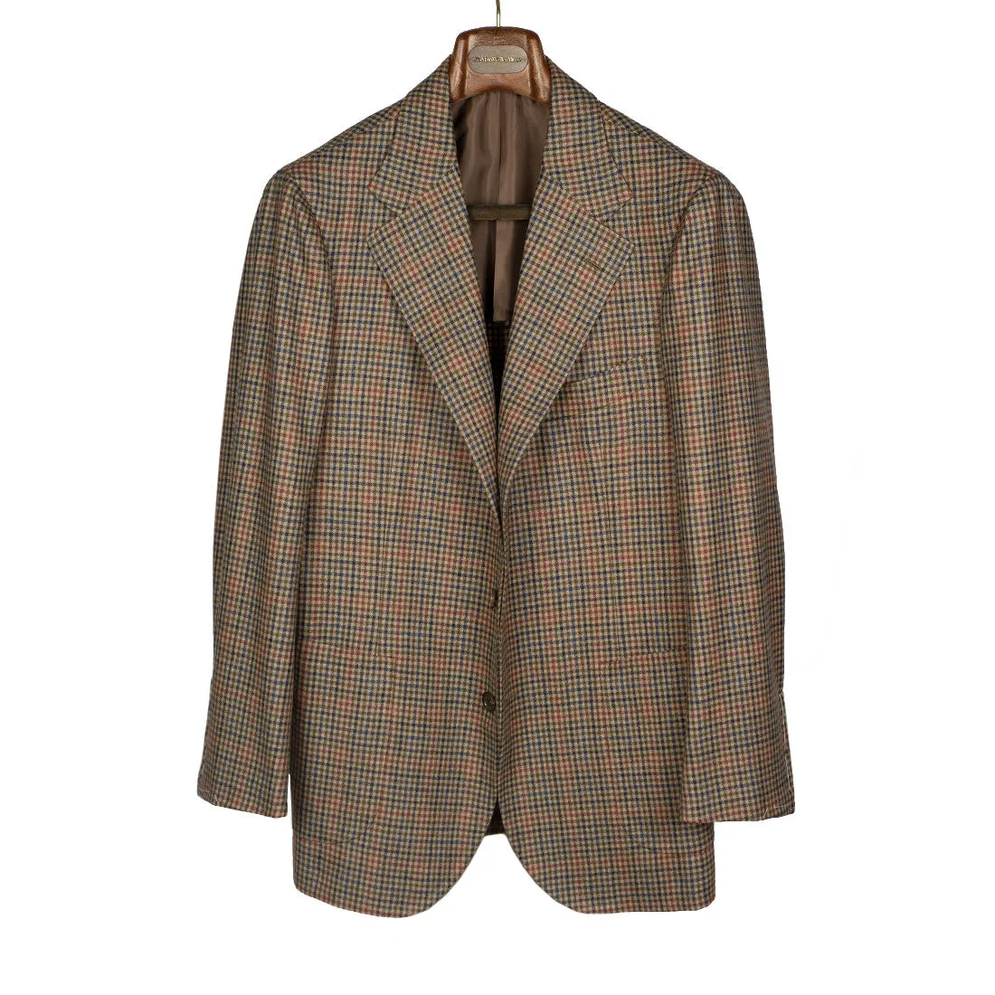 x Sartoria Carrara: Sport coat in Holland & Sherry tan gunclub check wool 9/10oz