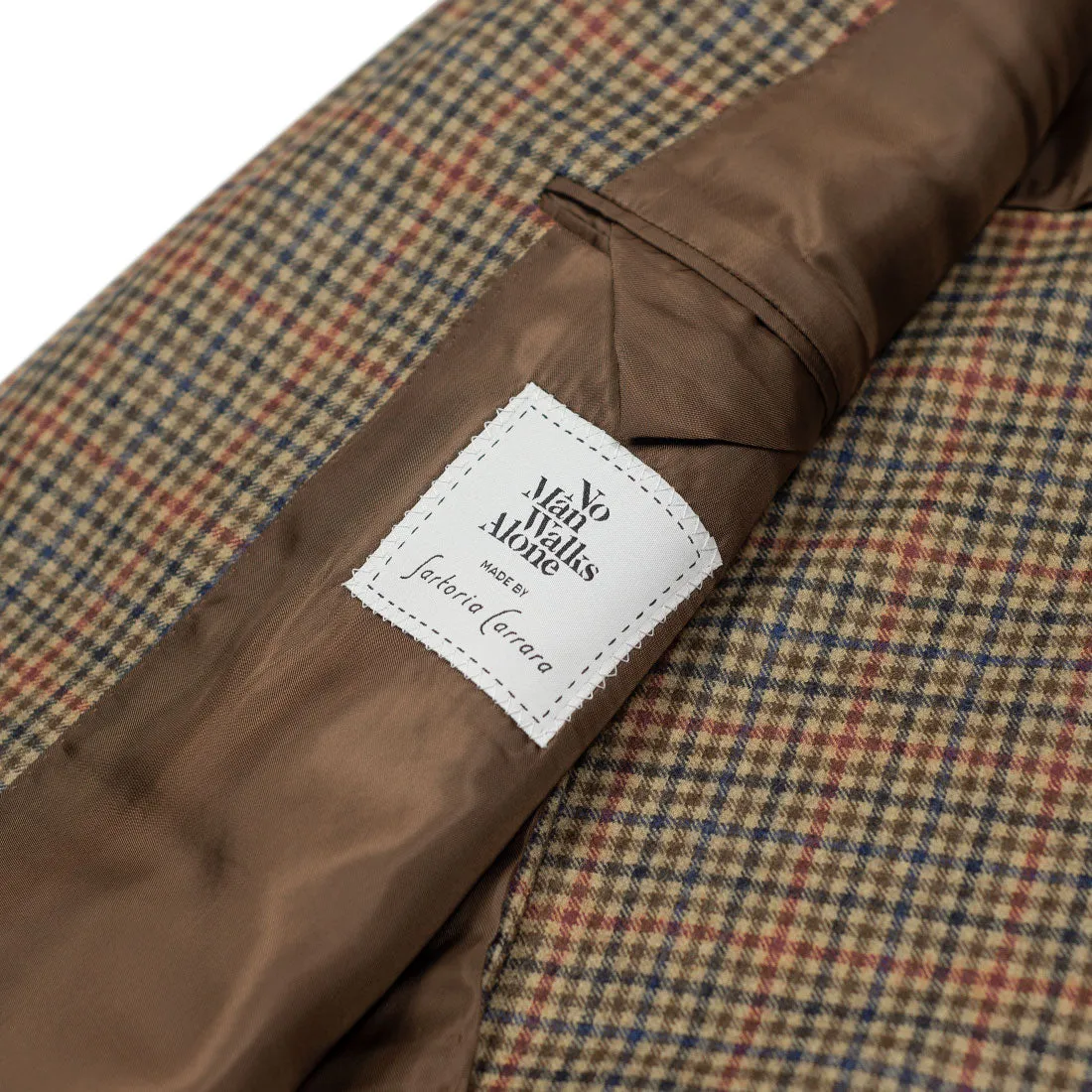 x Sartoria Carrara: Sport coat in Holland & Sherry tan gunclub check wool 9/10oz