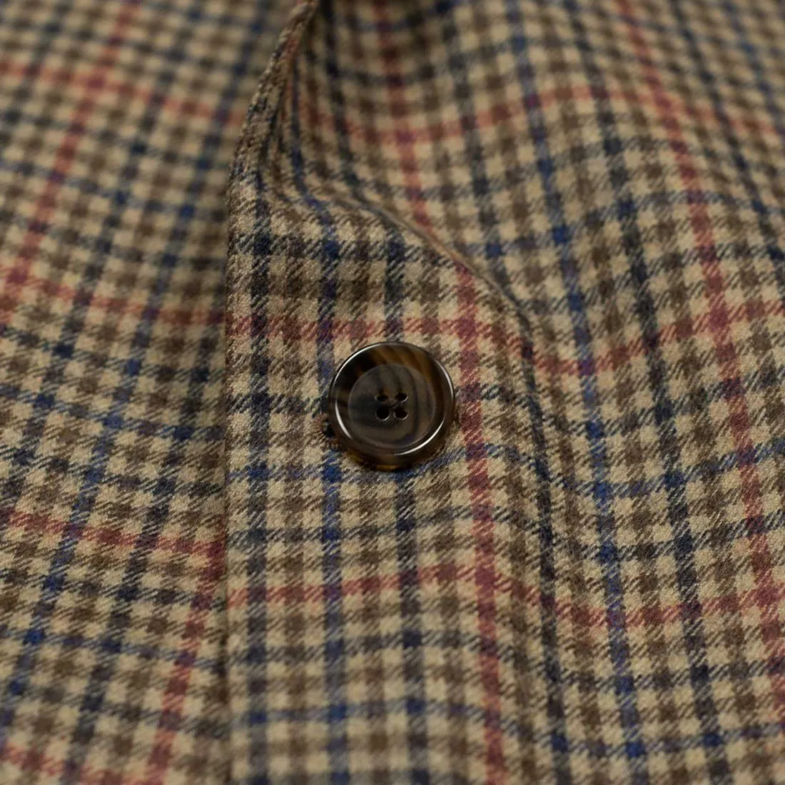 x Sartoria Carrara: Sport coat in Holland & Sherry tan gunclub check wool 9/10oz