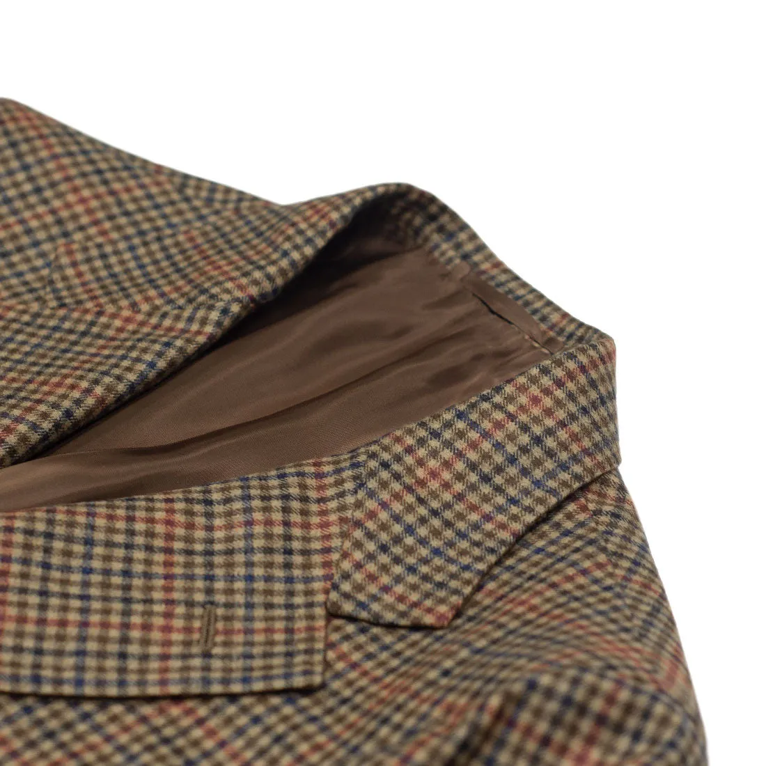 x Sartoria Carrara: Sport coat in Holland & Sherry tan gunclub check wool 9/10oz