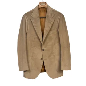 x Sartoria Carrara: Sport coat in tan Loro Piana cotton and wool corduroy (separates)