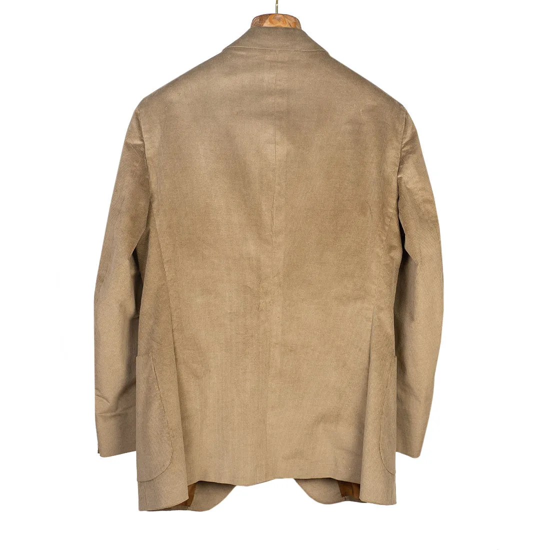 x Sartoria Carrara: Sport coat in tan Loro Piana cotton and wool corduroy (separates)